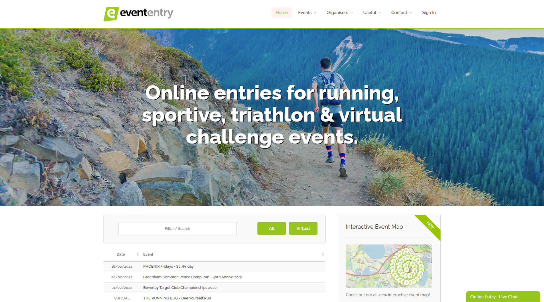 Online entry & advanced event ticketing