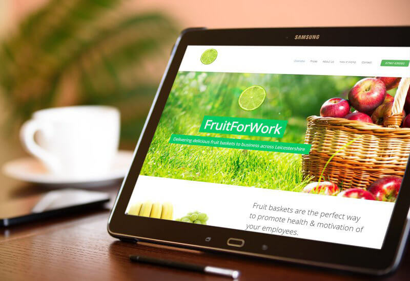 Website designed for FruitForWork