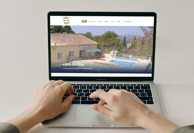 Website designed in Cumbria by Windermere based Iosys for Villas Algarve, Luxury holiday accommodation